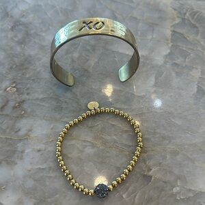 Rustic Cuff bracelets. Set of two.